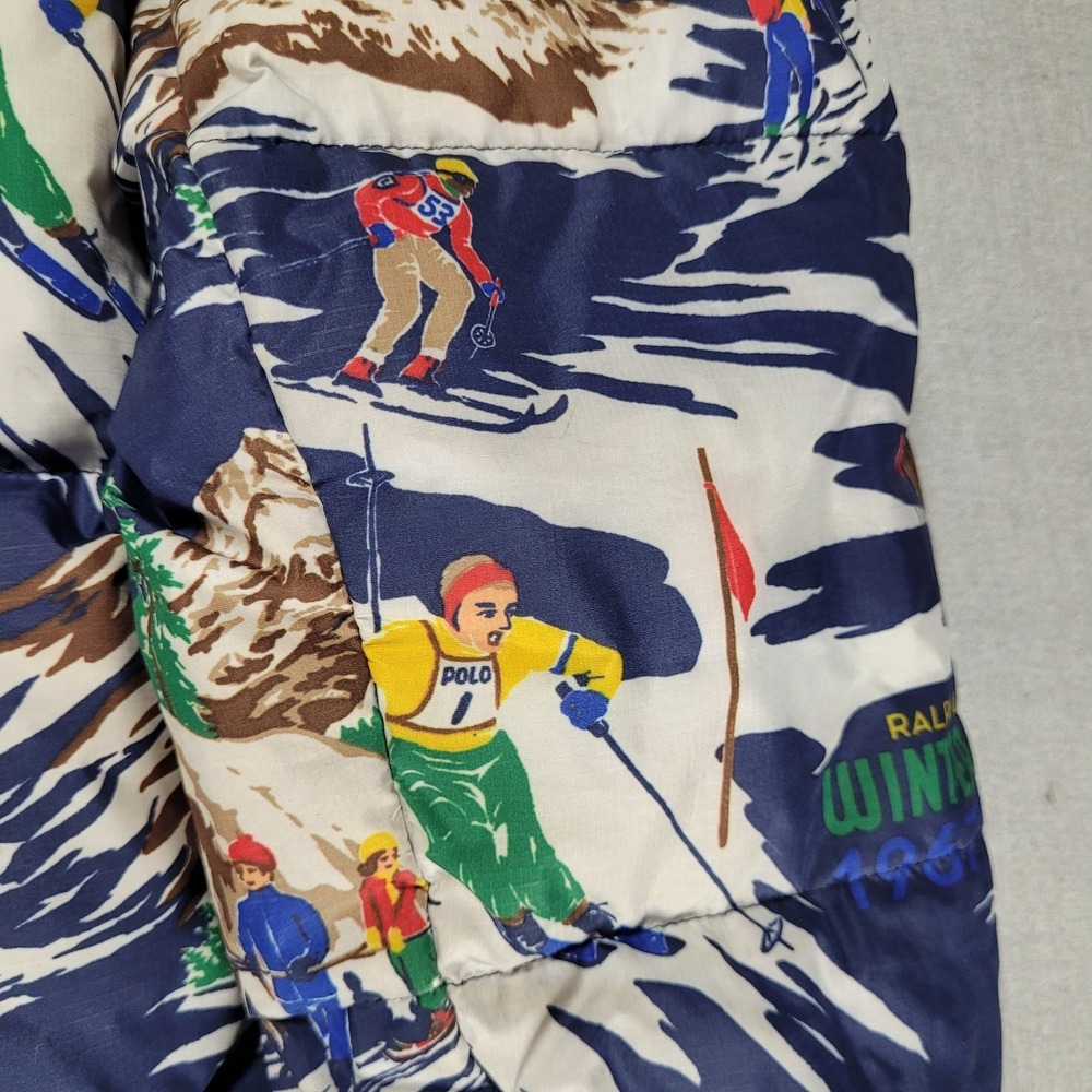 Polo Ralph Lauren Puffer Jacket Coat Boys XL 18/20 Ski Print Water Repellent - Picture 5 of 16